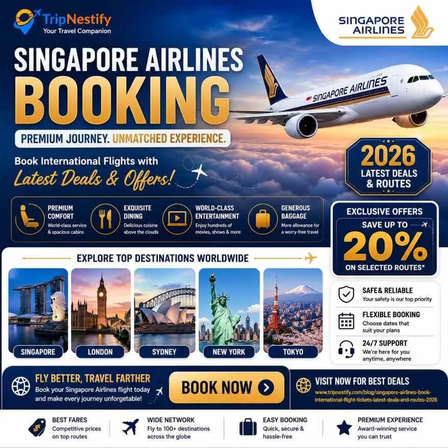 Singapore Airlines Booking: Latest Flight Deals, International Routes & Travel Offers 2026