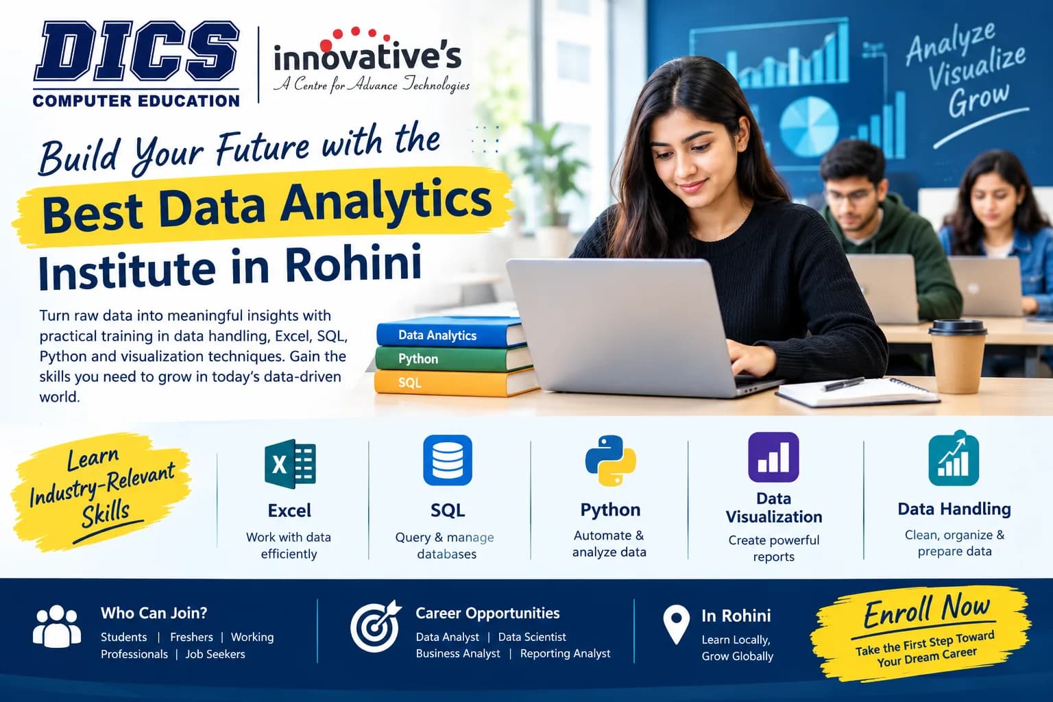 Build Your Future with the Best Data Analytics Institute in Rohini