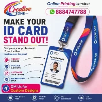 Creative Zone Digital Lanyard | Custom Corporate Lanyards  Only ₹ 30/- | 645 