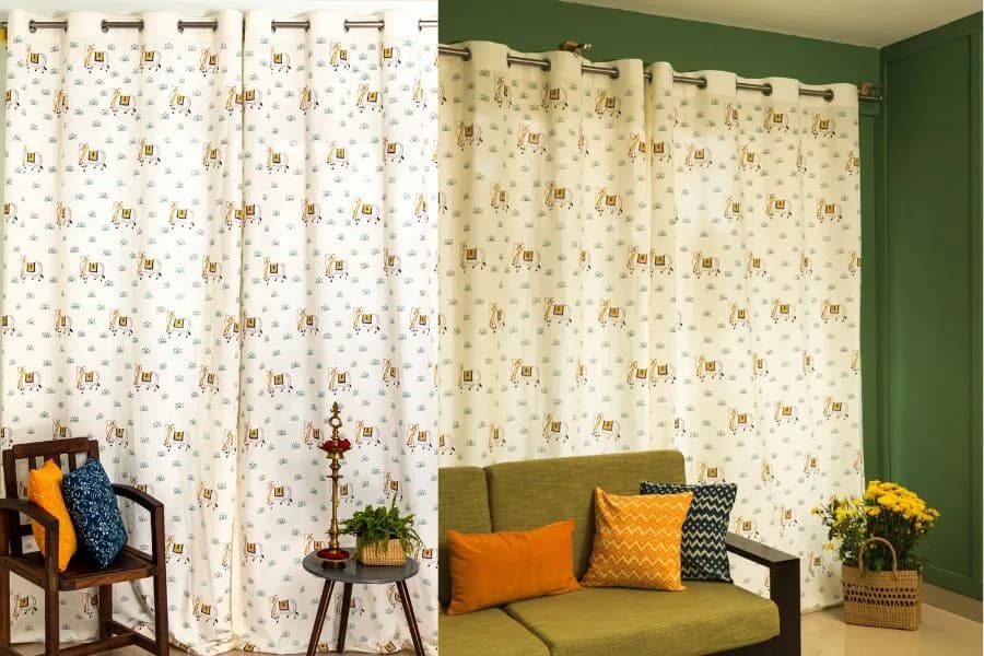 Temple Art for Modern Interiors — Pichwai Curtains