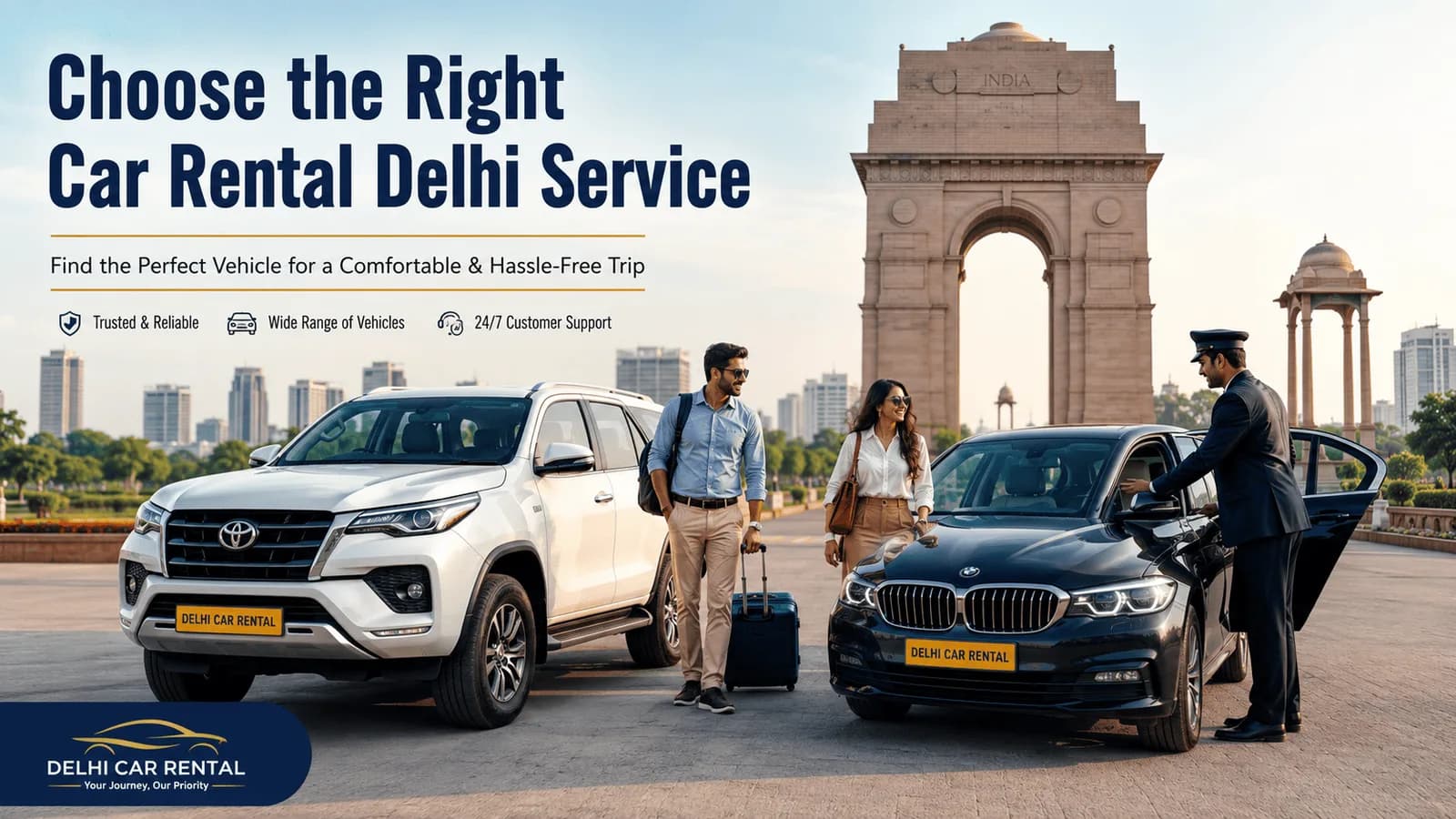 Choose the Right Car Rental Delhi Service for Your Trip