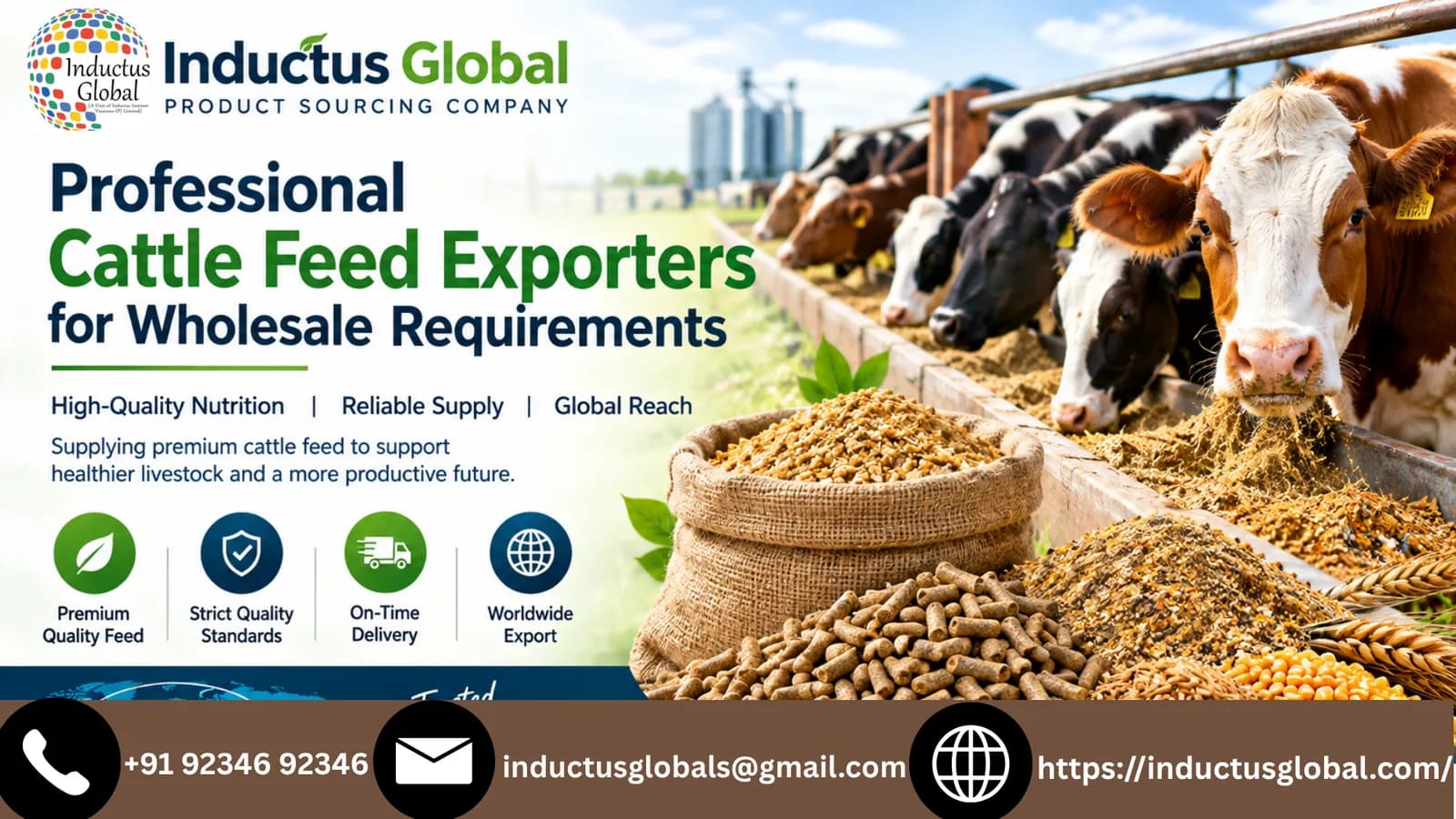 Professional Cattle Feed Exporters for Wholesale Requirements