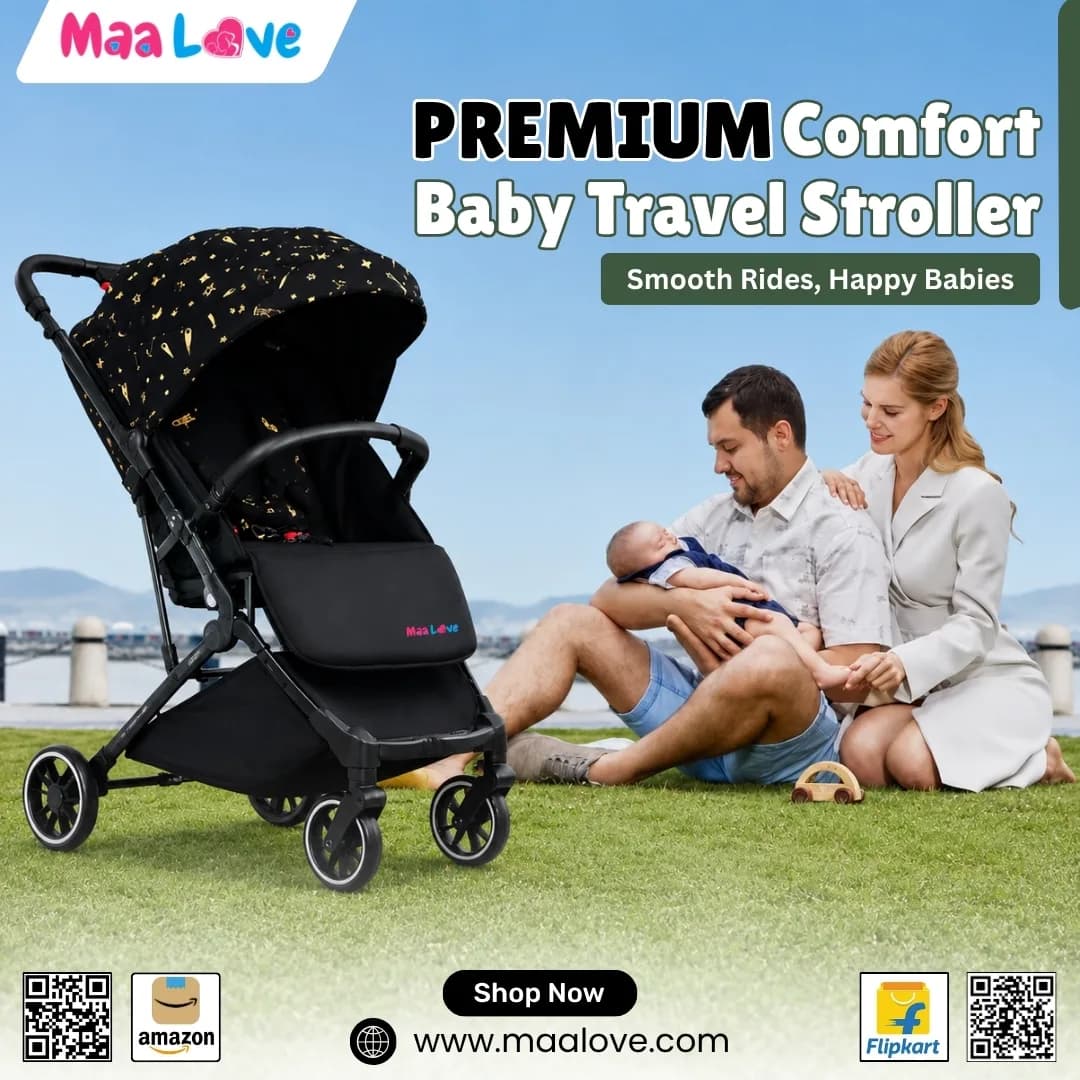 MaaLove Premium Comfort Baby Travel Stroller for Easy Family Outings