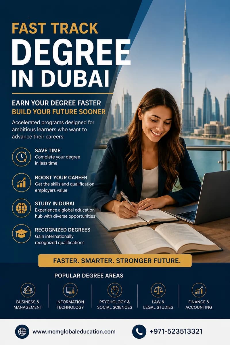 Fast Track Degree in Dubai | Earn Your Degree Faster