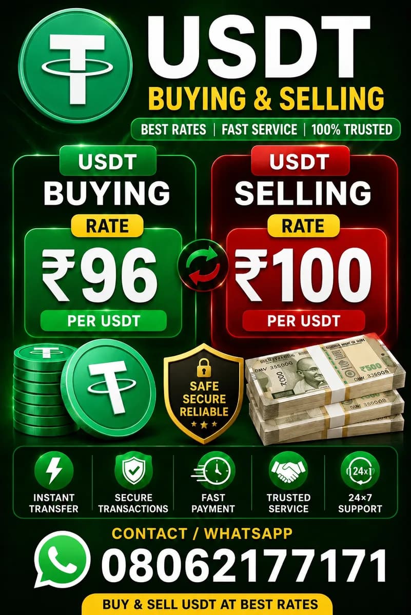 USDT Buying Selling services
