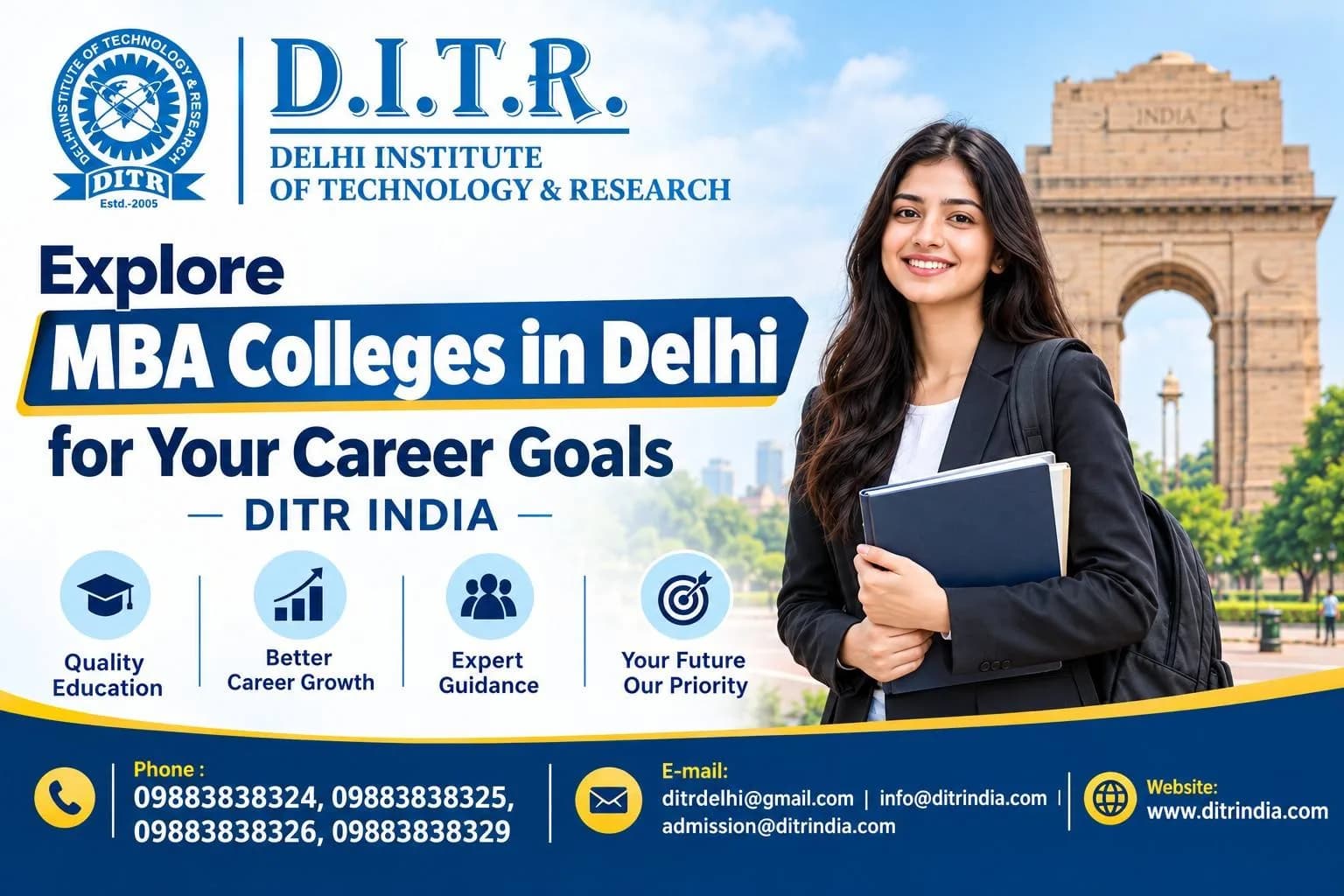 Explore MBA Colleges in Delhi for Your Career Goals - DITR INDIA