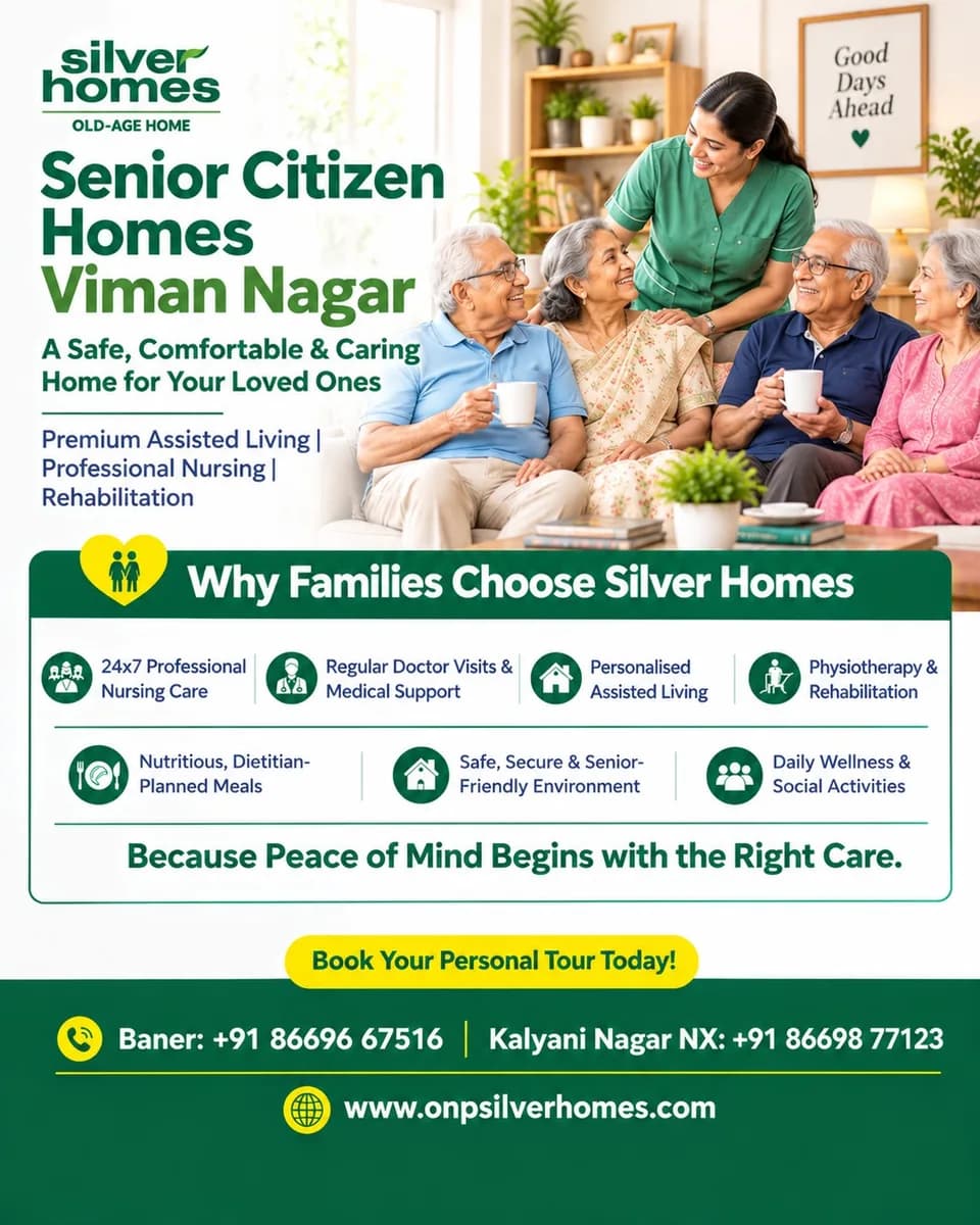 Senior Citizen Homes Viman Nagar / Retirement Homes In Viman Nagar - ONP Silver Homes