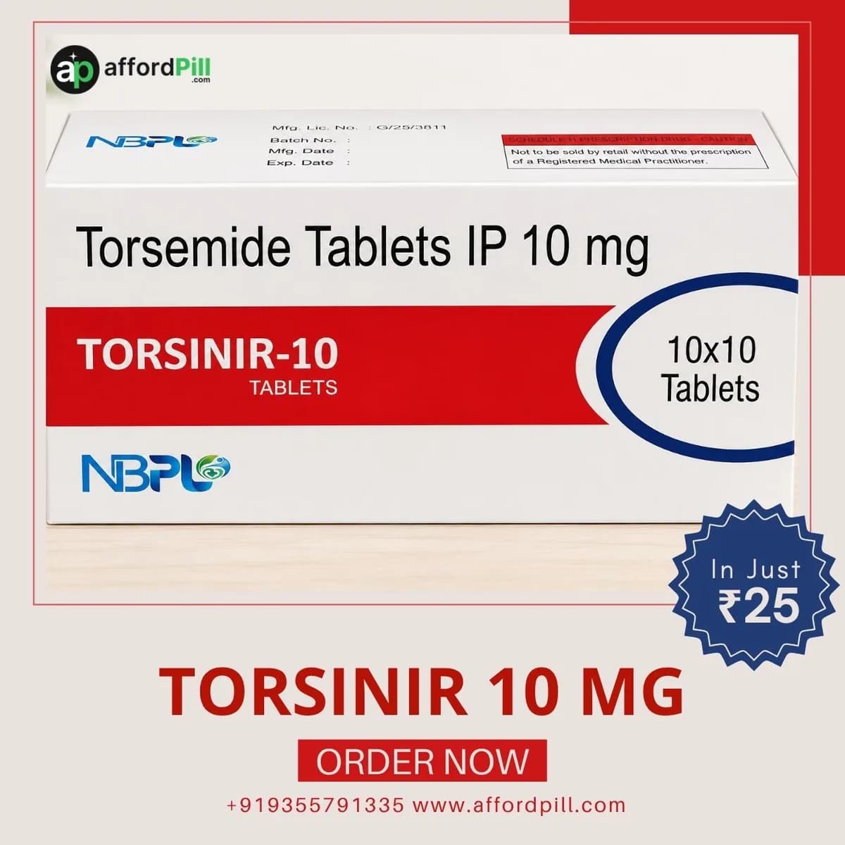 Torsinir 10 Mg – Convenient Online Ordering Made Easy