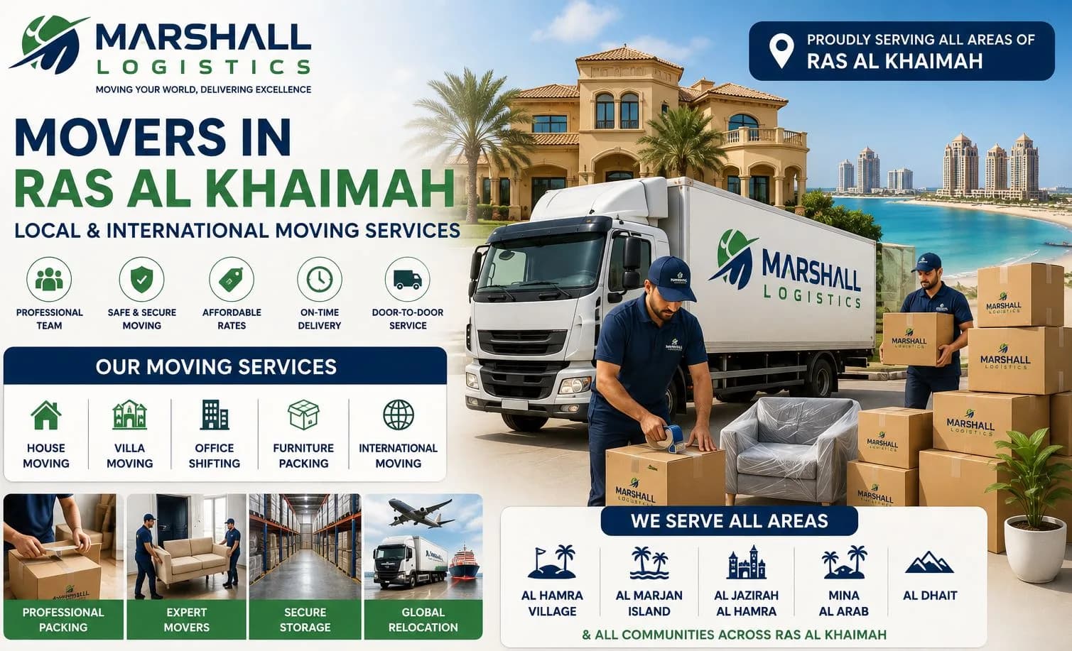 Movers Ras Ul Khaima with Marshall Logistics 