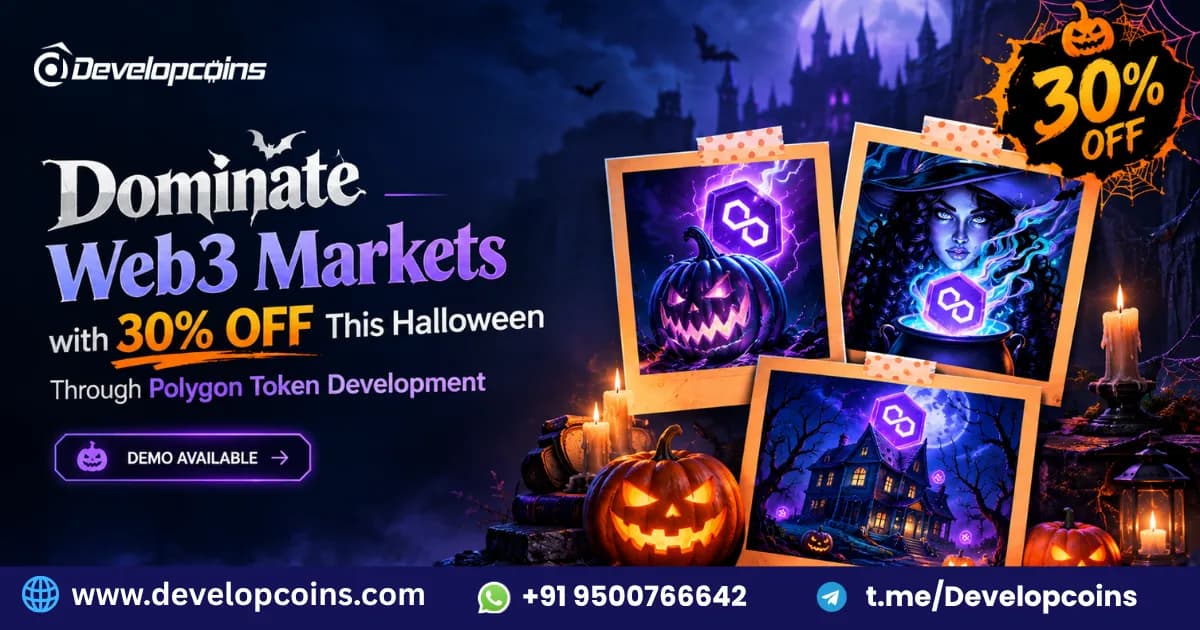 Domina los Mercados Web3 con un 30% de DESCUENTO este Halloween en Desarrollo de Tokens en Polygon