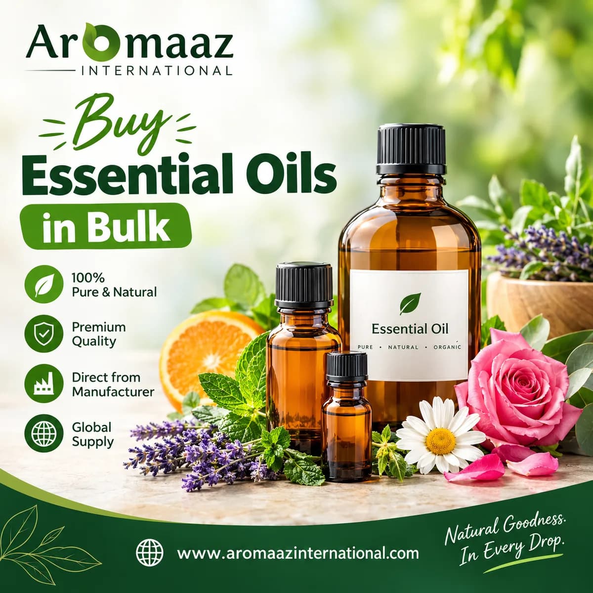 Buy Essential Oils in Bulk | Wholesale Supplier – Aromaaz International