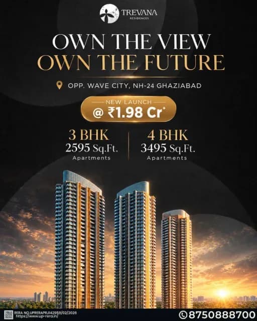 Karyan Trevana Residences: Luxury High-Rise Living on NH-24, Ghaziabad
