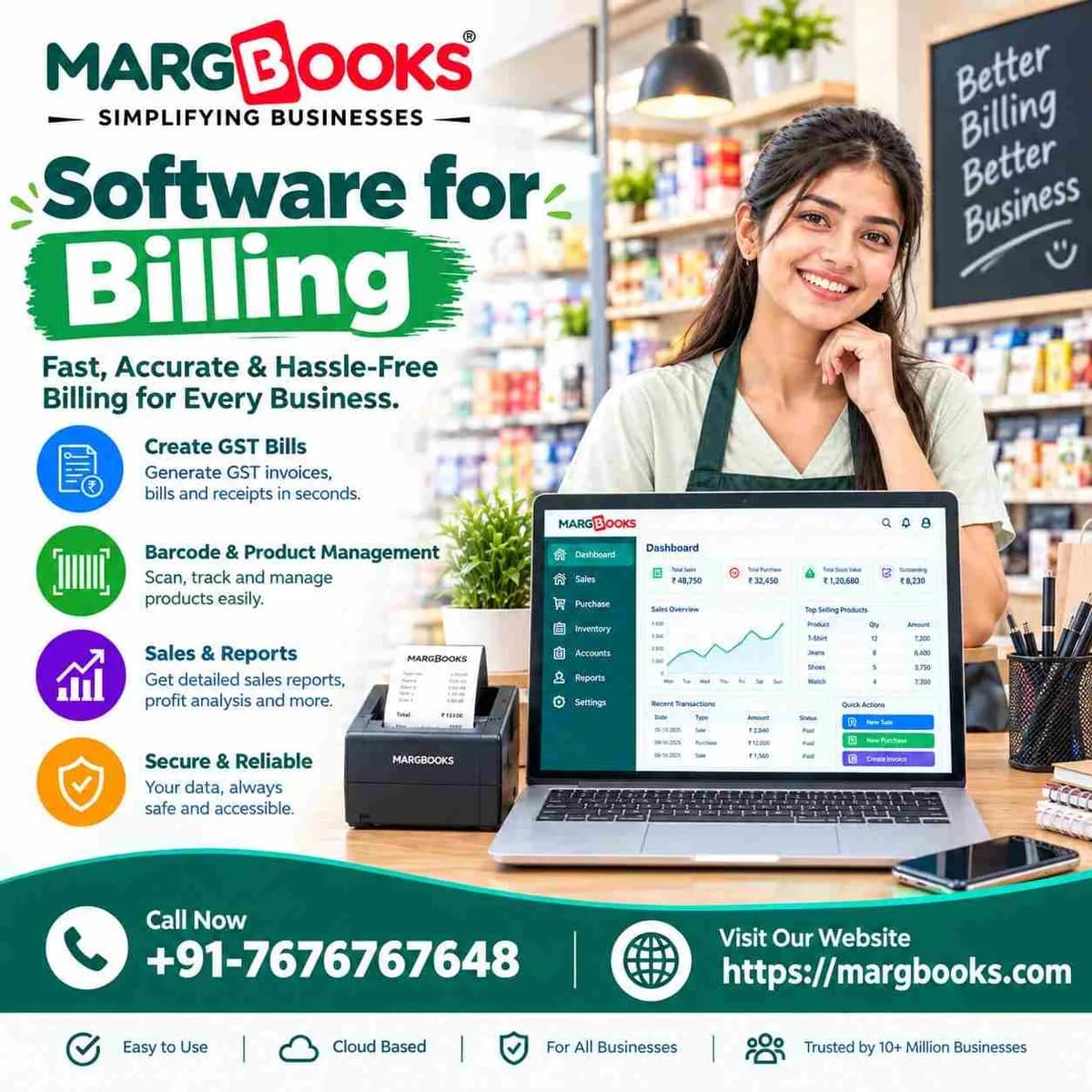 Software for Billing & GST Invoicing for Businesses | MargBooks