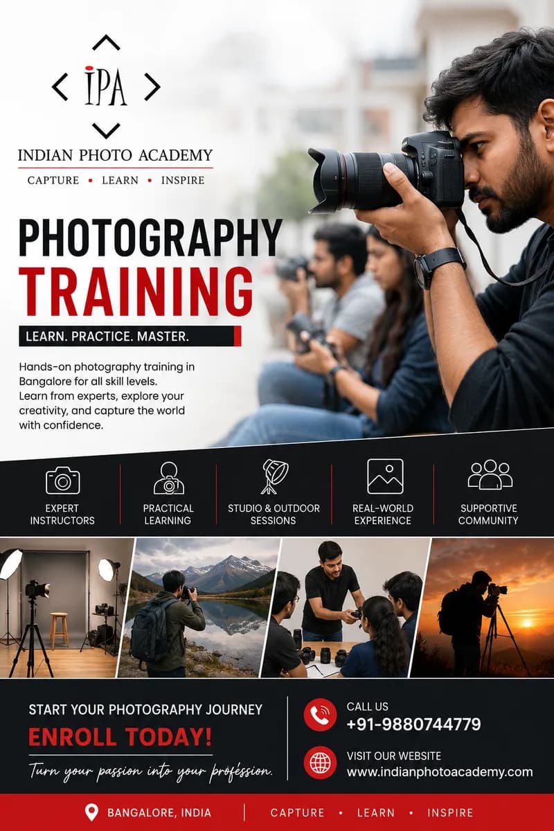 photography training in Bangalore