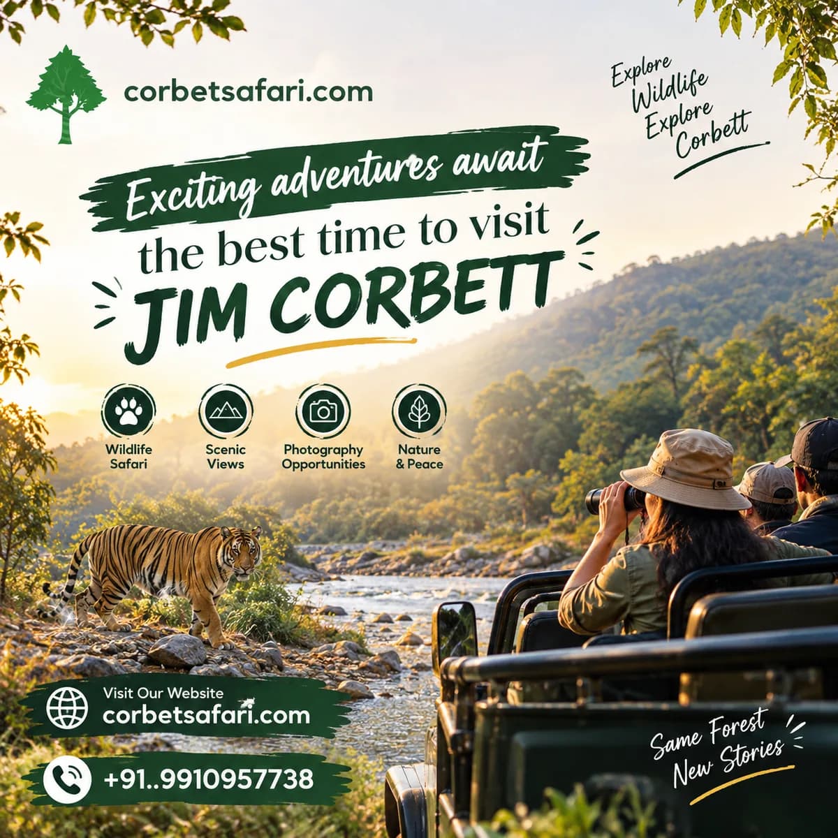 How long is the driving ranikhet to jim corbett distance trip?