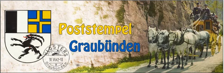Bündner Poststempel Historische Stempel aus Graubünden