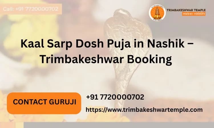 Kaal Sarp Dosh Puja In Nashik – Trimbakeshwar Booking 