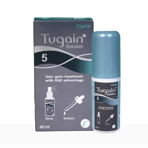 TUGAIN 5% Solution - Hair Growth Treatment by Dermrange Marketing LLP
