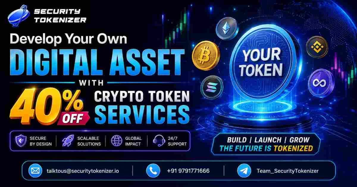 Develop Your Own Digital Asset with 40% OFF Crypto Token Services