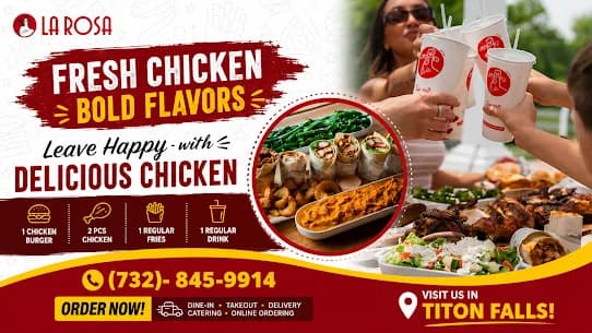 Discover the Best Chicken Restaurant in Tinton Falls with La Rosa Chicken & Grill Restaurant