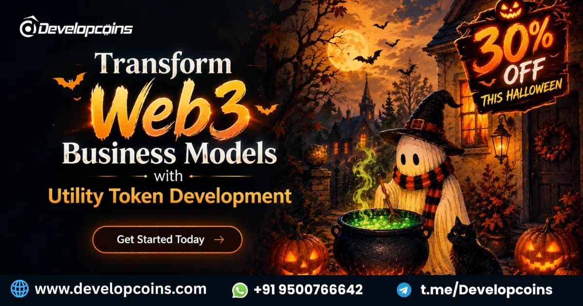Transform Web3 Business Models with 30% OFF This Halloween with Utility Token Development 