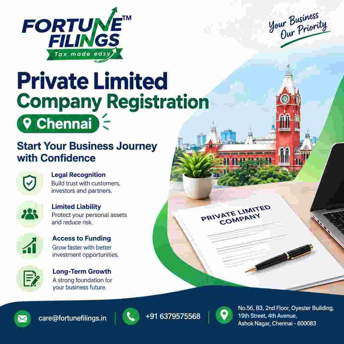 How to Register a Private Limited Company in Chennai: A Complete Guide for New Businesses