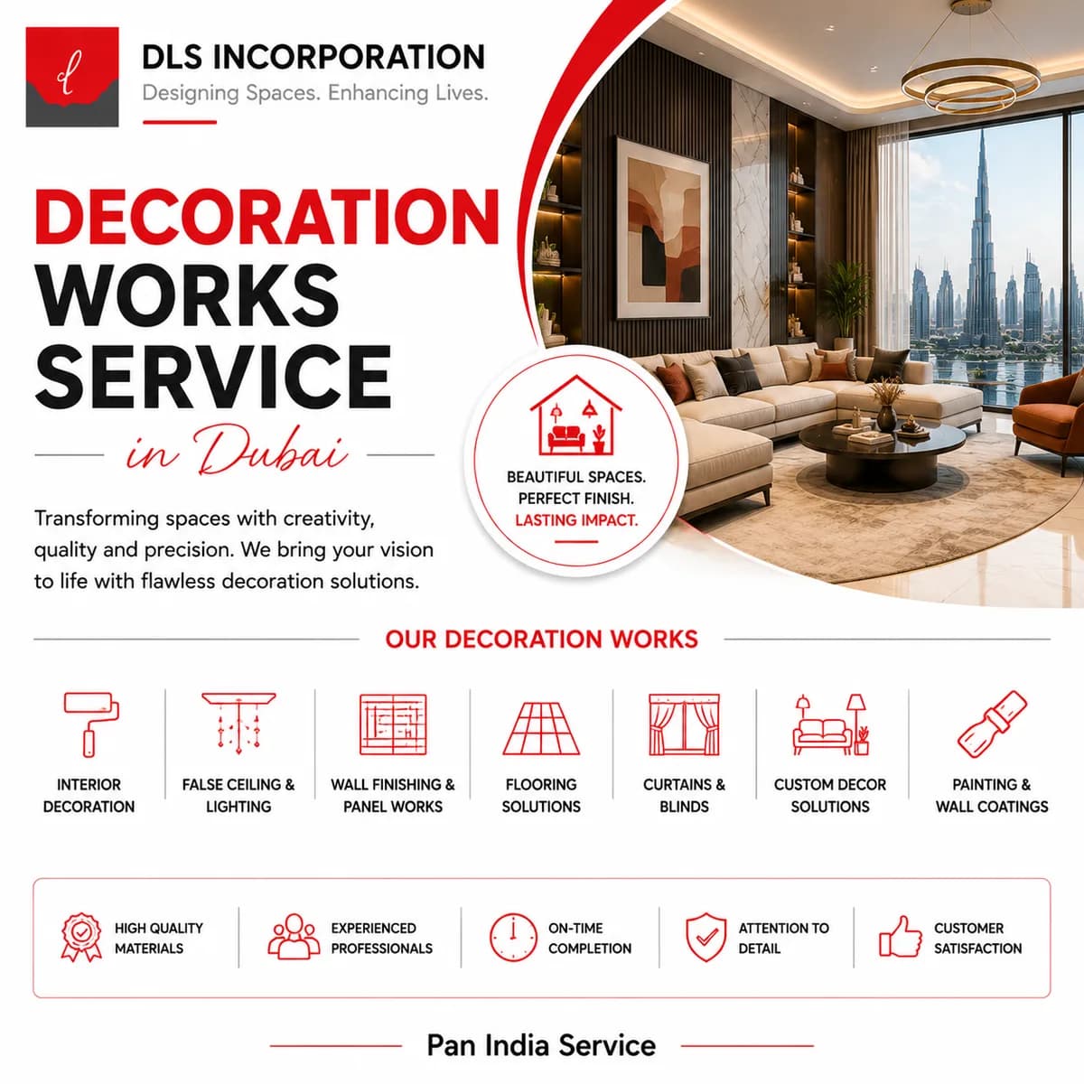 Decoration works service in Dubai
