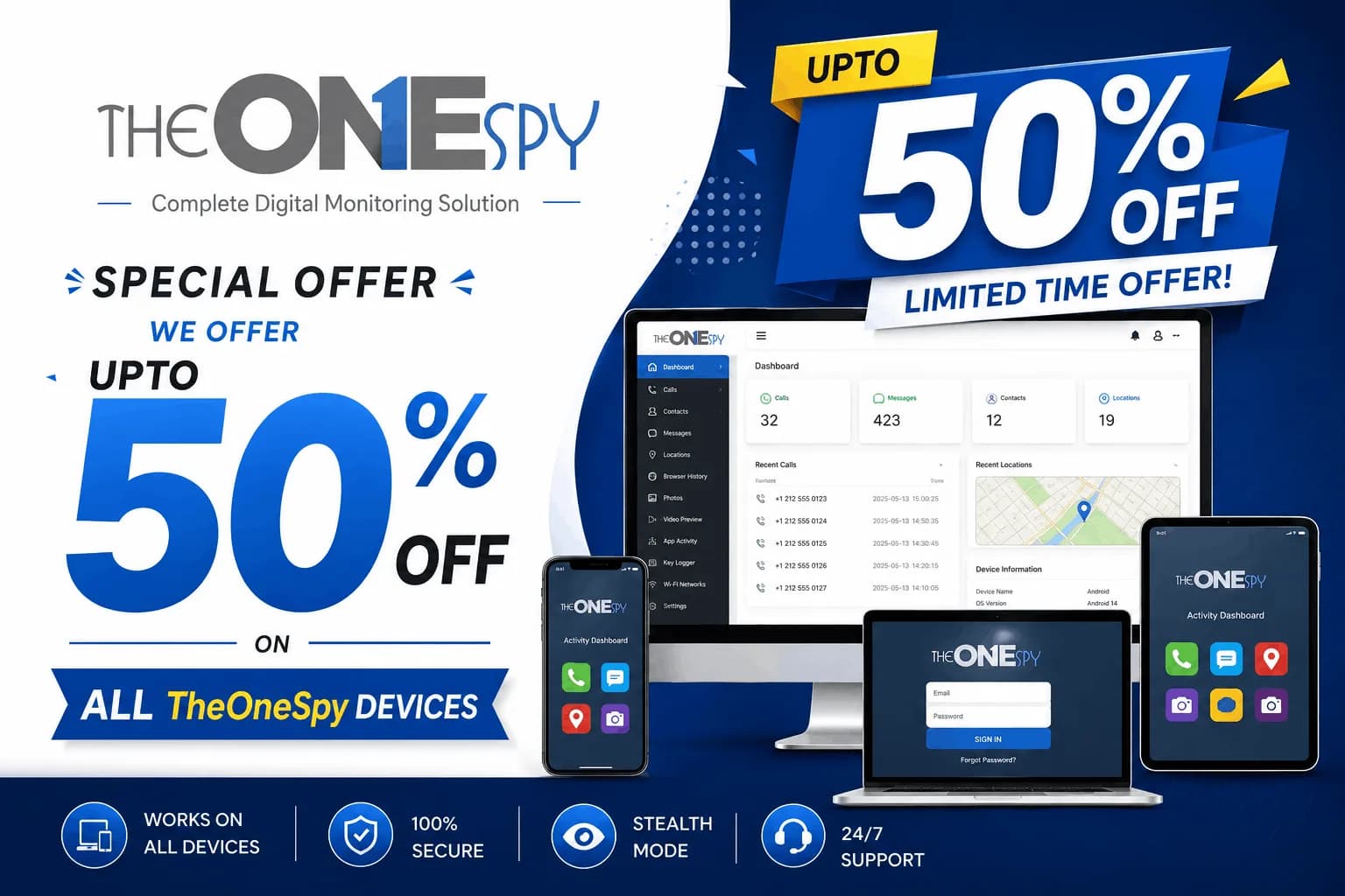 Special TheOneSpy Deal for Parents – Up to 50% Off