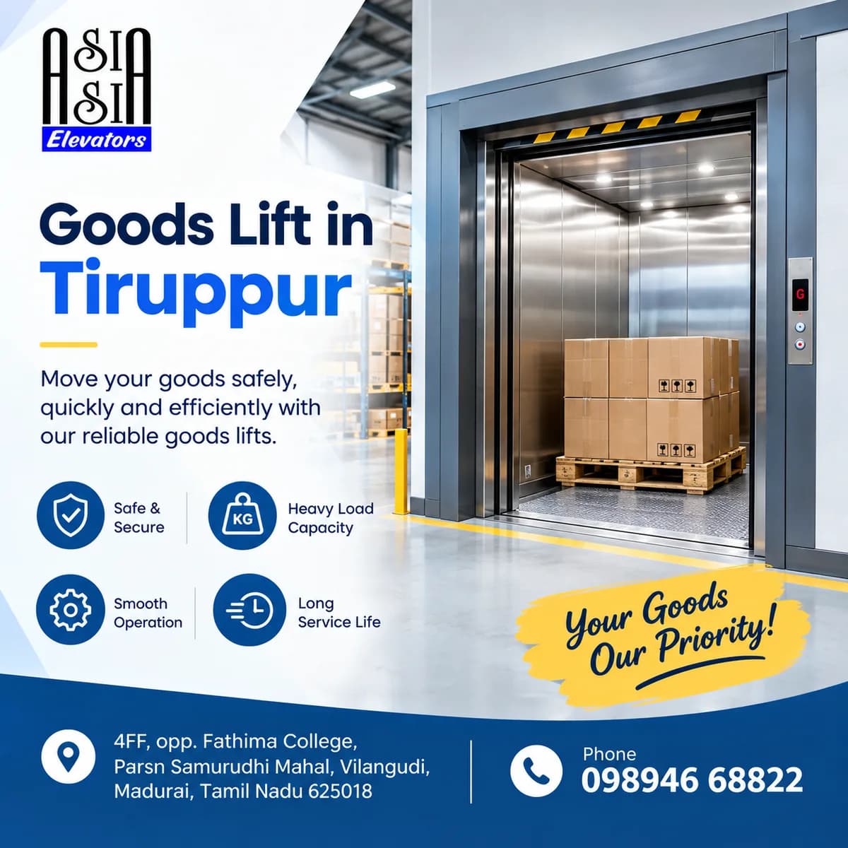 Goods Lift in Tiruppur