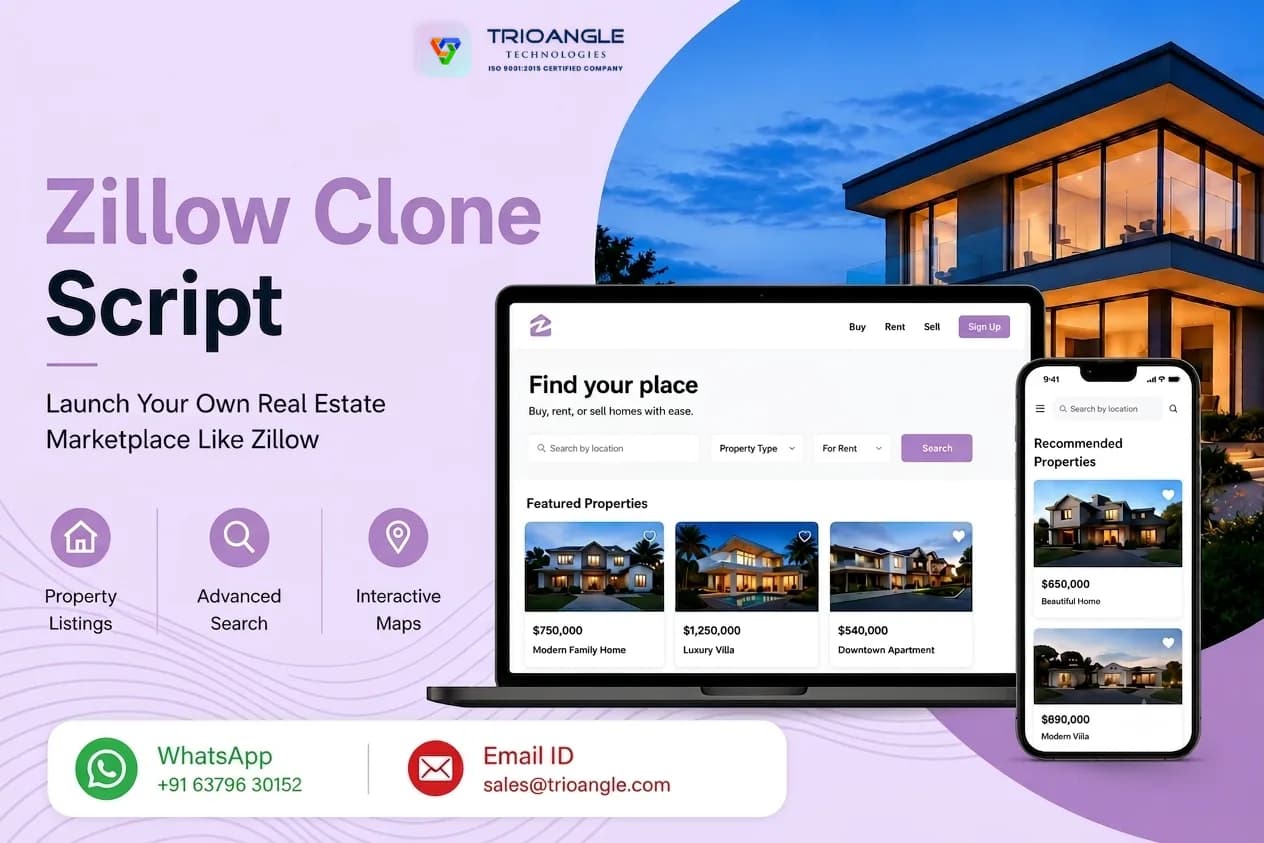 Launch Your Own Real Estate Platform with Zillow Clone Script 