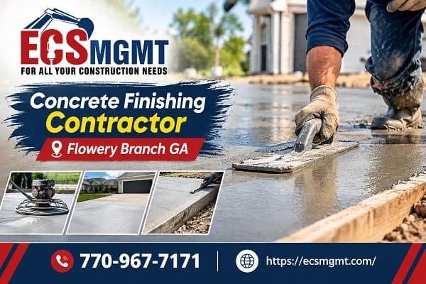 Concrete Finishing Contractor Flowery Branch GA