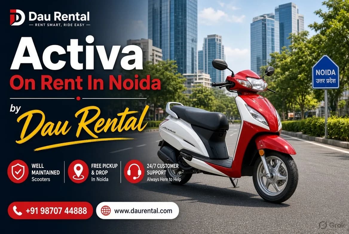 Activa on Rent in Noida – Dau Rental