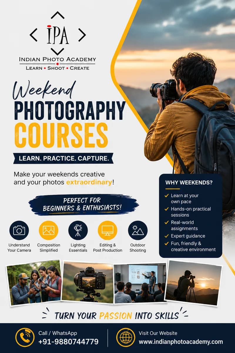 weekend photography courses in Bangalore