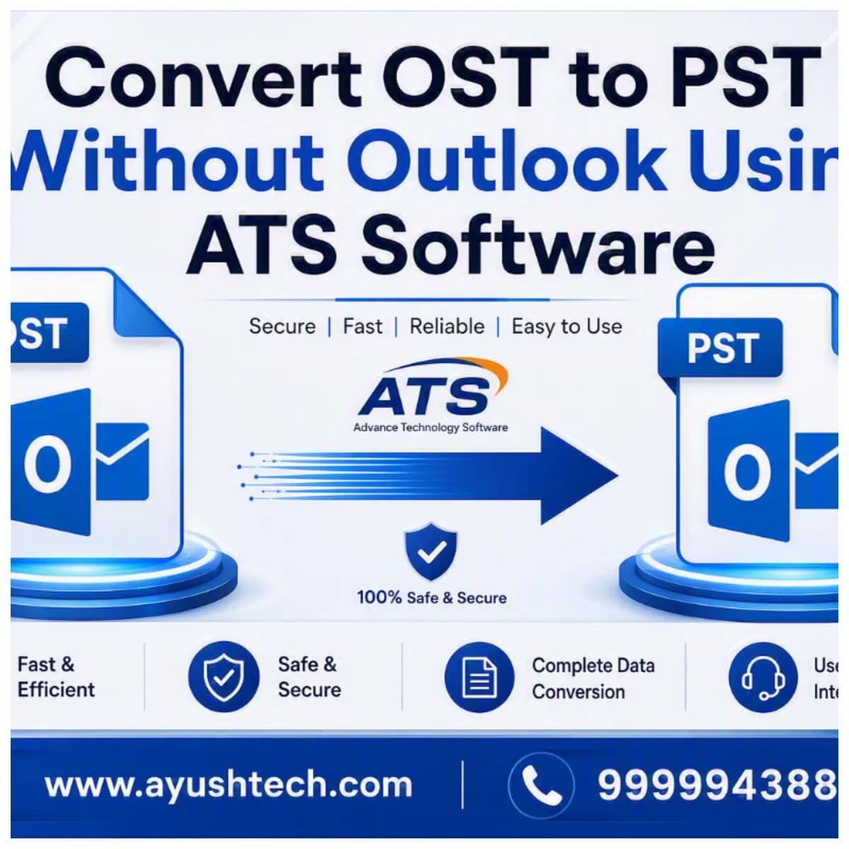 ATS OST to PST Converter – Convert OST Files to PST Easily