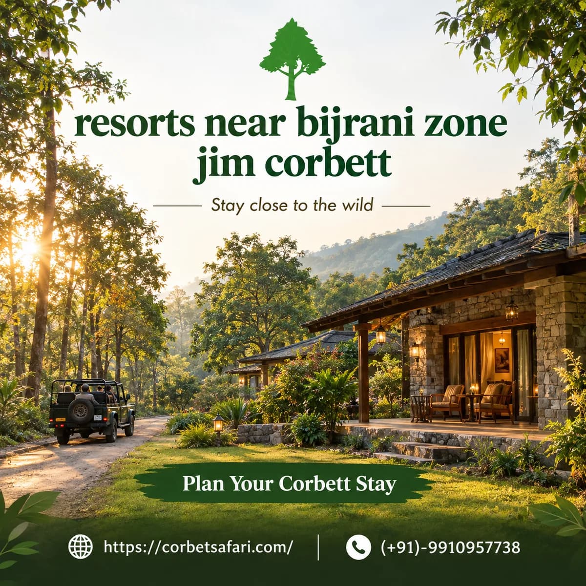 Where to book resorts near bijrani zone jim corbett?