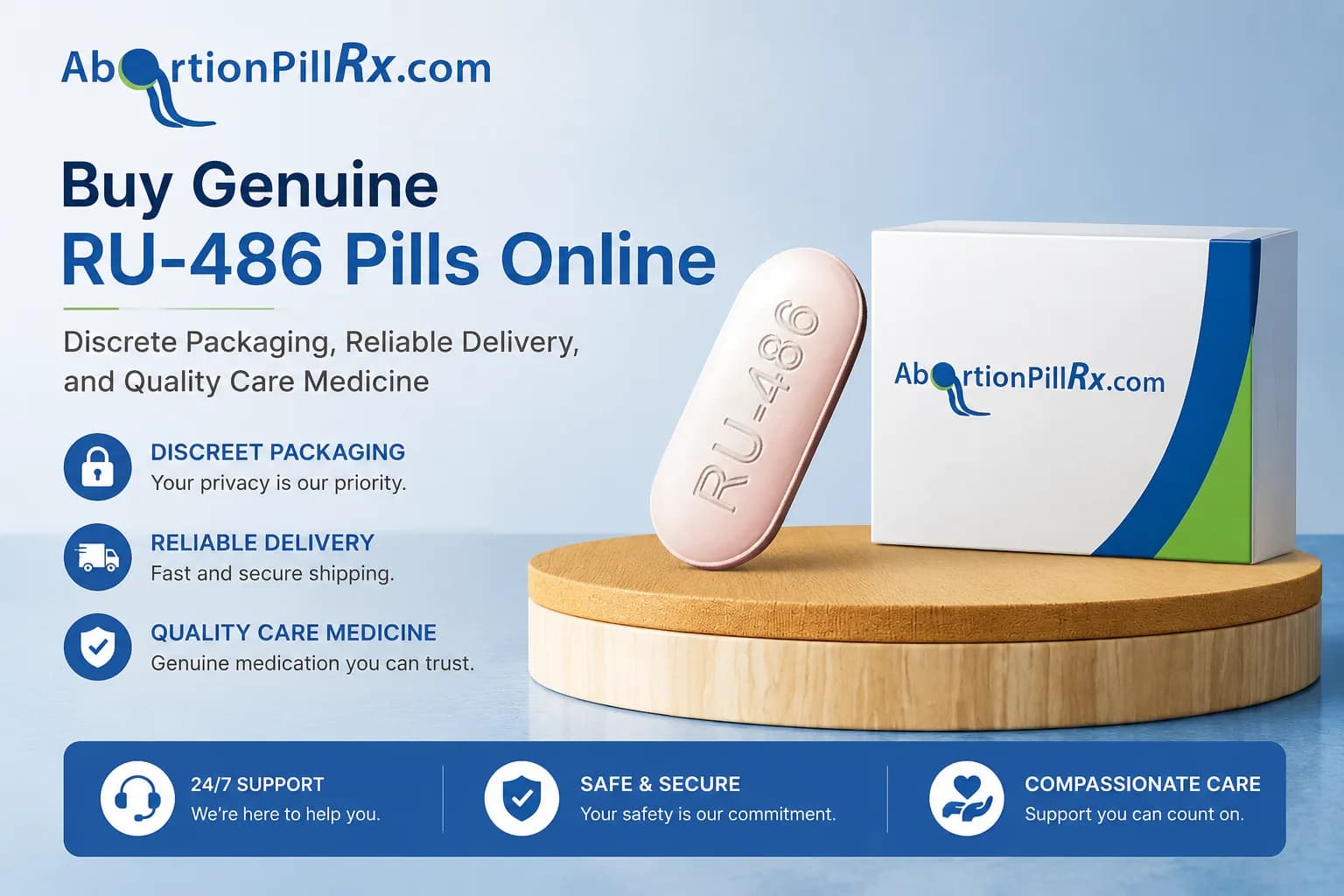 Buy Genuine RU-486 Pills Online - Discrete Packaging, Reliable Delivery, and Quality Care Medicine