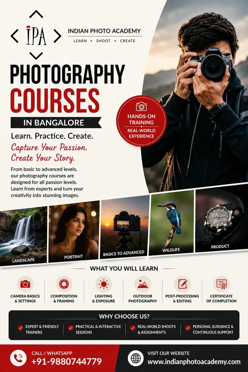 photography course in Bangalore