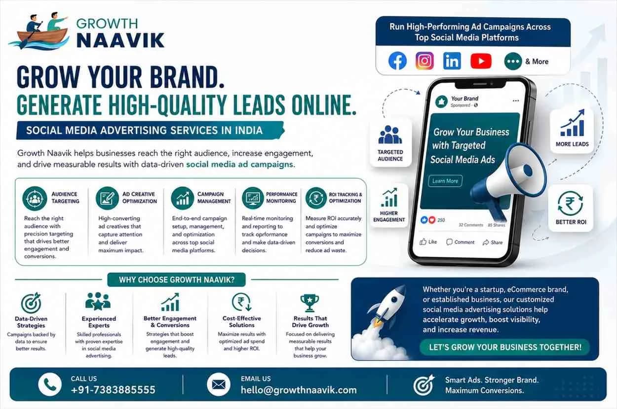 Social Media Advertising Services in India – Growth Naavik