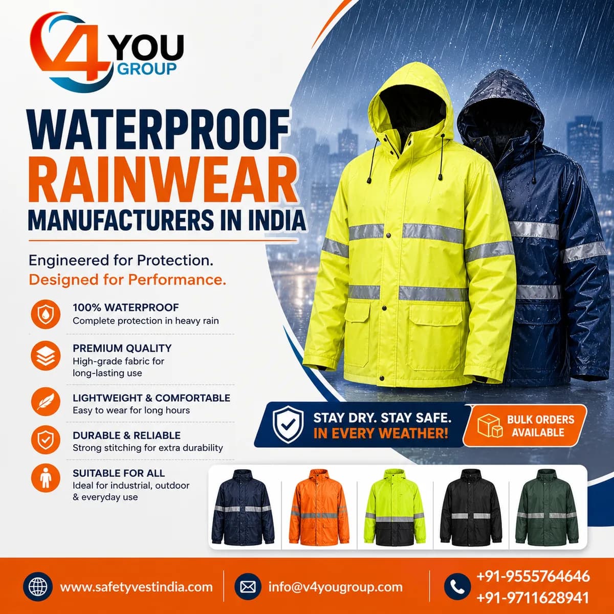 Waterproof Rainwear manufacturers in india
