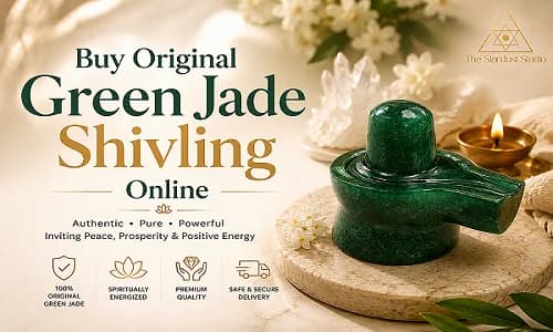 Buy Original Green Jade Shivling Online | The Stardust Studio