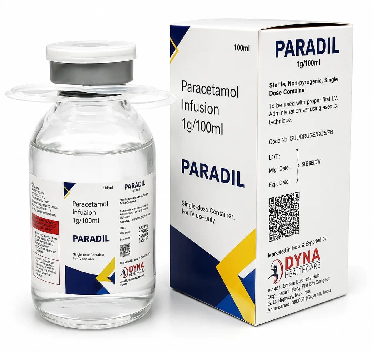 Paracetamol Injection Bulk Supplier Ahmedabad: 1000 mg IV