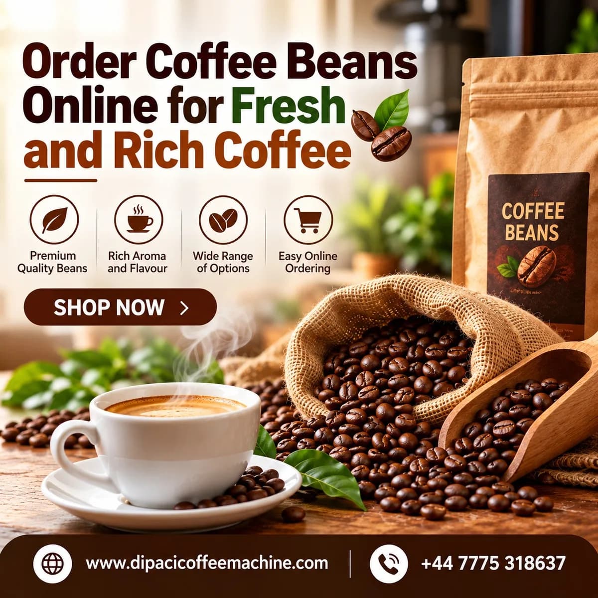 Order Coffee Beans Online for Fresh and Rich Coffee