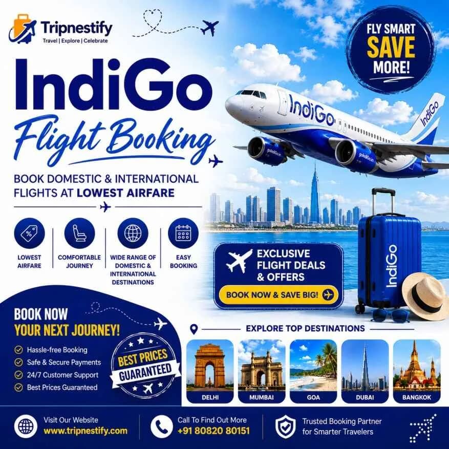 IndiGo Flight Booking: Lowest Airfare on Domestic & International Flights
