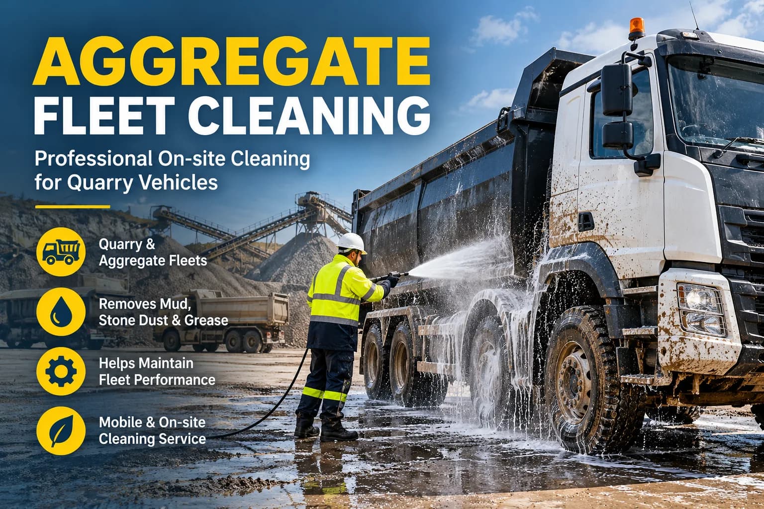 Aggregate Fleet Cleaning | Mobile Quarry Washing UK