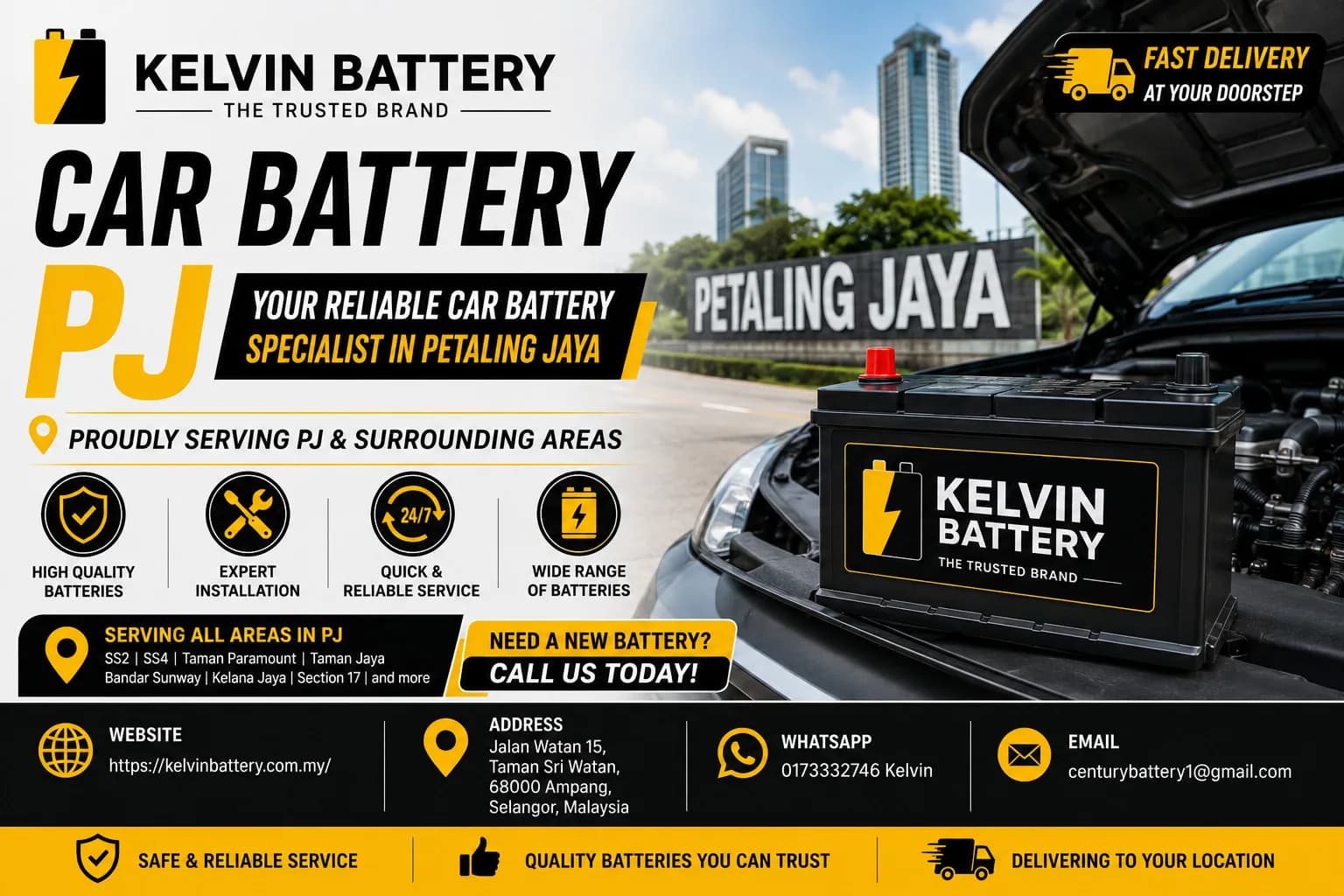 Car Battery PJ | Professional Battery Solutions Petaling Jaya