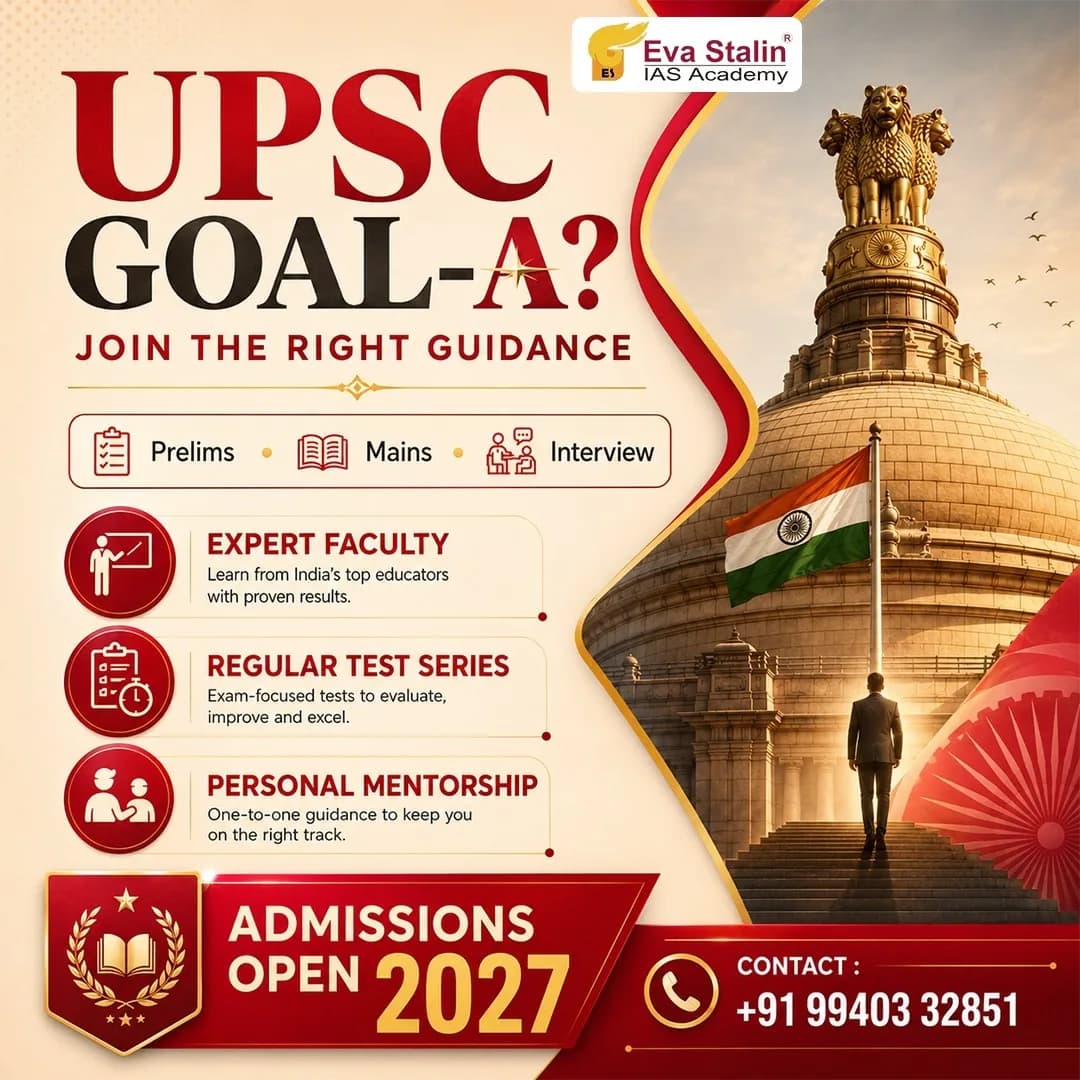 UPSC Admissions Open 2027 – by Eva Stalin IAS Academy