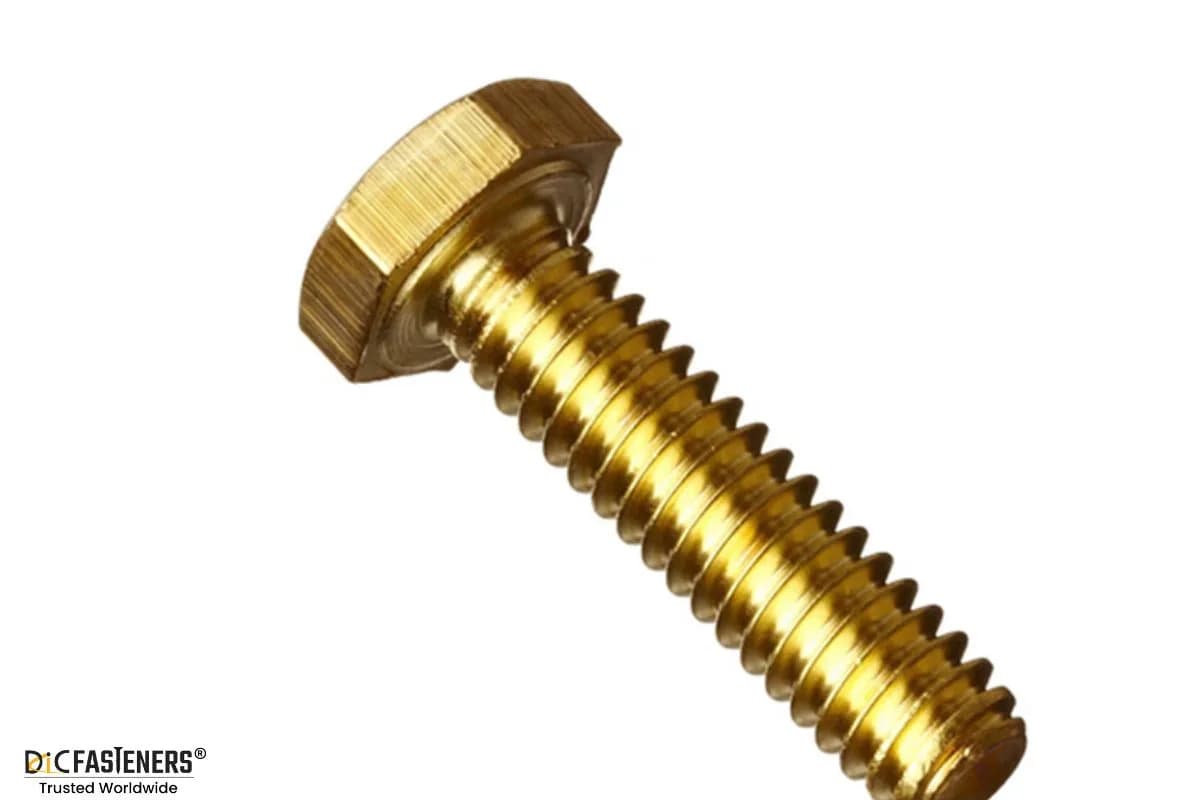 Brass Hex Bolt Exporter from India | DIC Fasteners