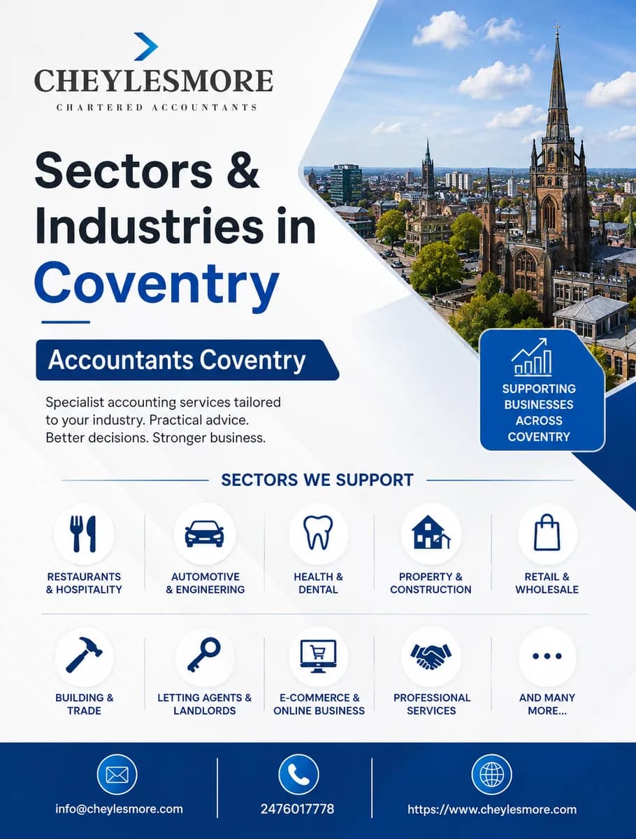 Sectors & Industries in Coventry — Accountants Coventry