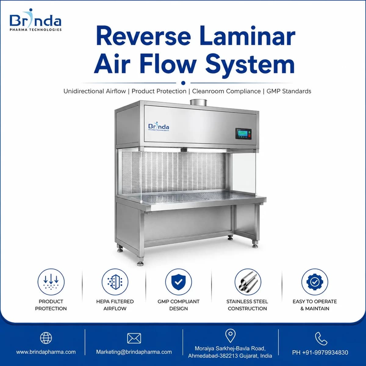 Reverse Laminar Air Flow System | Pharmaceutical Industry