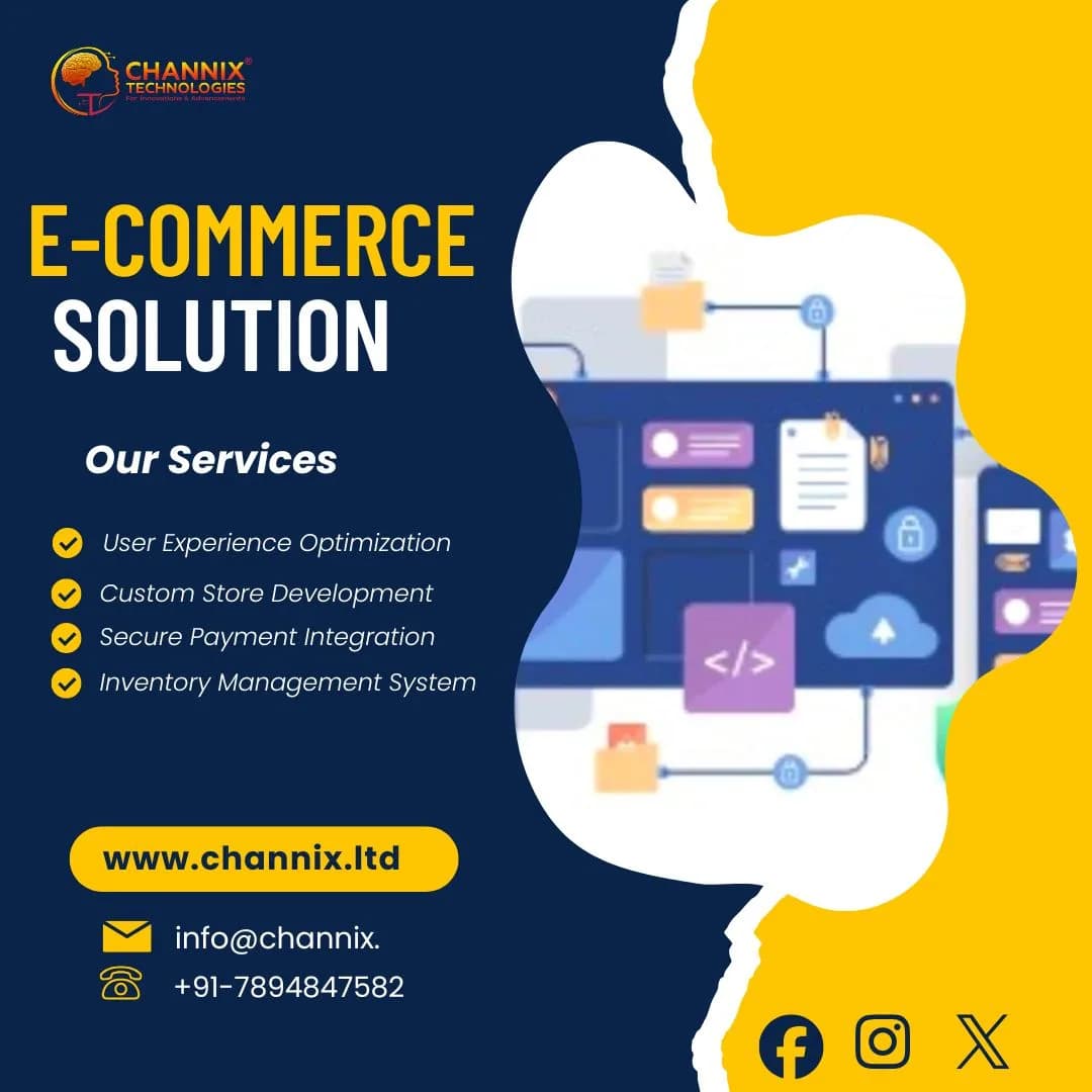 E-Commerce Solutions for Seamless Online Store Development, Management, and Scalable Business Growth